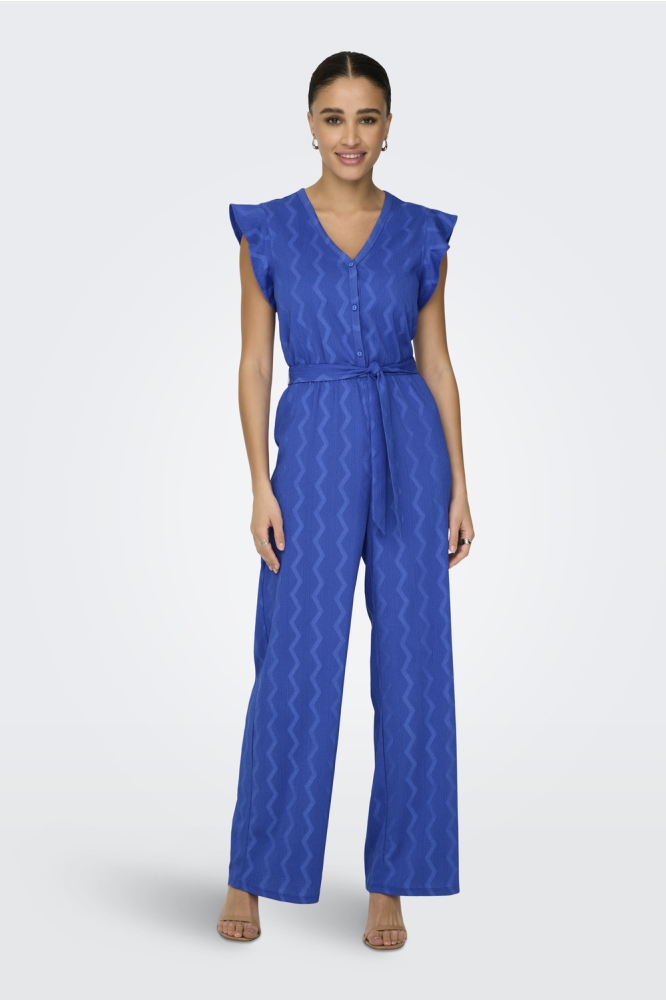 ONLDIA S/S V NECK JUMPSUIT CS JRS 15357551 DAZZLING BLUE